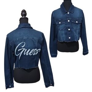 Guess Martha Cropped Denim Jacket